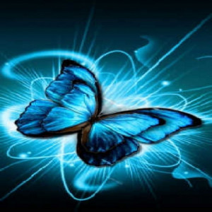 Beautiful Glowing Butterflies Wallpaper