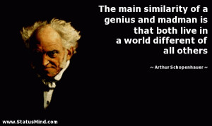 ... different of all others - Arthur Schopenhauer Quotes - StatusMind.com