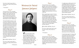 st gemma novena front a friend in st gemma mr gianni p has kindly ...