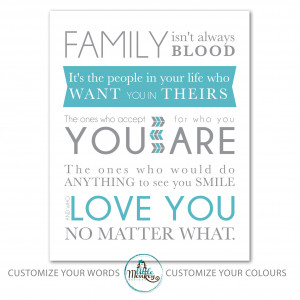 Be the first to review “Family Print - Family Quote Turquoise ...