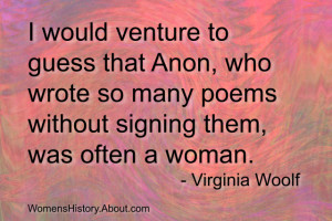 Virginia Woolf Quote - Jone Johnson Lewis