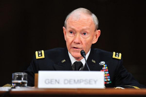 Army Gen. Martin Dempsey testifies during his confirmation hearing in ...