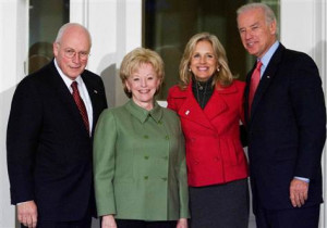 Image: Dick Cheney, Lynne Cheney, Joe Biden, Jill Biden