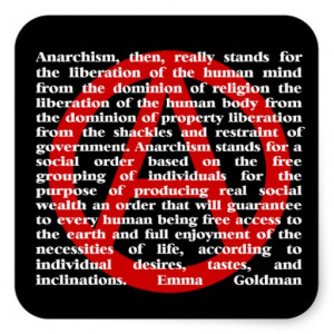 Anarchism Is Quote Sticker