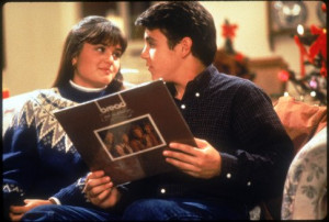 Still of Fred Savage and Danica McKellar in The Wonder Years (1988)