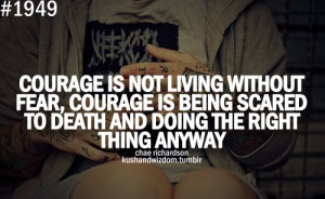 courage, fear, quote, quotes, text, words