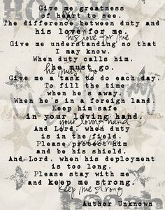 Military Prayer - Army quotes felt this way every time dad was gone ...