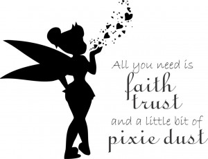 Details about Fairy Pixie Dust Wall Quote - Childrens Vinyl Decal ...