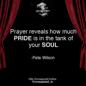 ... reveals how much PRIDE is in the tank of your SOUL