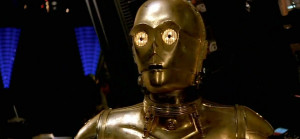 Photo of Anthony Daniels as C-3PO in 