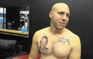 OTHER LOVE: David Holland, 26, chose to get a Mandela tattoo by artist ...