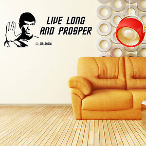 ... SPOCK-LEONARD-NIMOY-live-long-and-prosper-VINYL-WALL-ART-STICKER-QUOTE