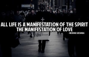 All life is a man manifestation of the spirit the manifestation of ...