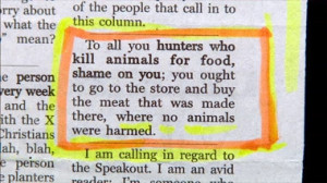 Dumbest Anti-Hunting Quote... EVER?!?