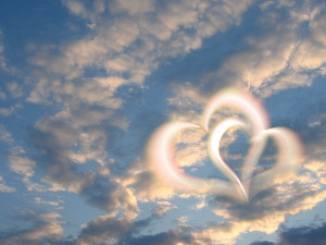 Hemel, Wolken, Hart, Liefde, Romance, Romantische