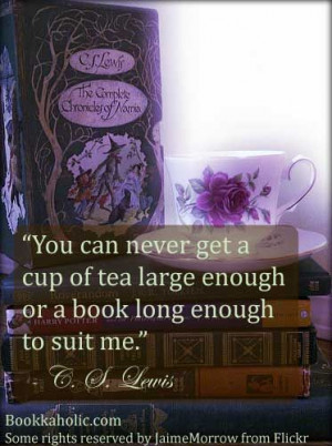 Lewis Tea and Book Quote
