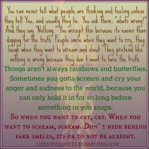 when you want to cry..