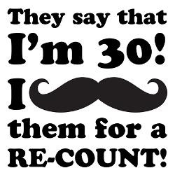 funny_mustache_30th_birthday_greeting_card.jpg?height=250&width=250 ...