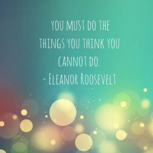 Inspirational Quote by Eleanor Roosevelt