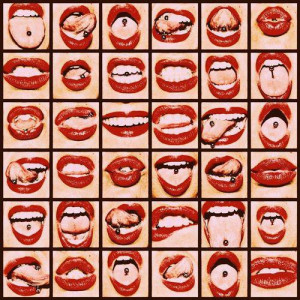 tongue #mouth #pierçing #inked #pop art