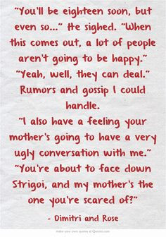 Vampire Academy Quotes | Dimitri Belikov and Rose Hathaway More