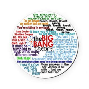 Big Bang Quotes Round Coaster