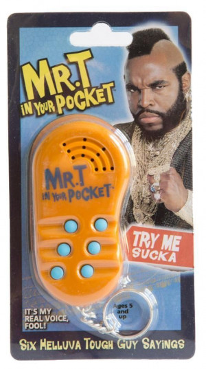 MR T IN YOUR POCKET TALKING KEYCHAIN WITH 6 SAYINGS - Other
