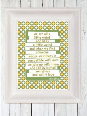 Dr Seuss Quote Poster A3 Typographic Poster by posterguy on Etsy, $20 ...