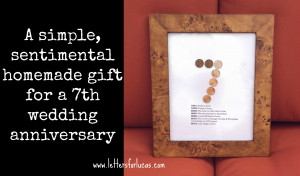 simple gift idea for your 7th wedding anniversary