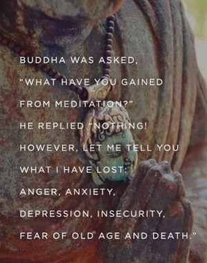 Buddha was asked, 