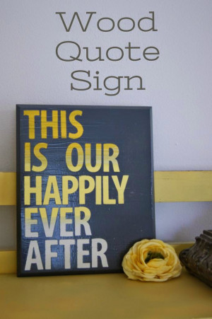 Ombre Wood Quote Sign from Vintage Zest