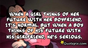 When A Girl Thinks Of Her Future With Her Boyfrien..