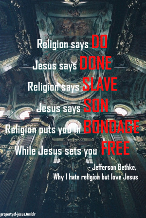 Jesus Christ is only a slave.