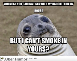 asked my new father-in-law to smoke outside in our new apartment ...