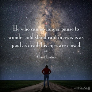 ... in awe, is as good as dead; his eyes are closed.