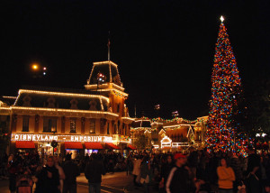 Disneyland Castle at Christmas