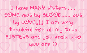 Not Sisters by Blood Quote