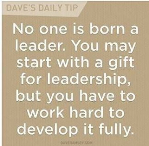 Develop your leadership skills...