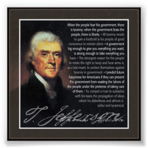 Thomas Jefferson - multiple quotes Print