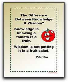 Quotes: The Difference Between Knowledge and Wisdom