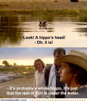 top gear richard hammond a hippos head