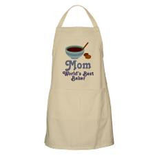 Mom World's Best Baker Kitchen Apron Gift for