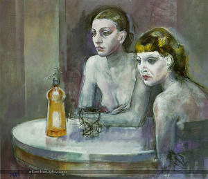 Two Women Nocturne - Alberto Sughi