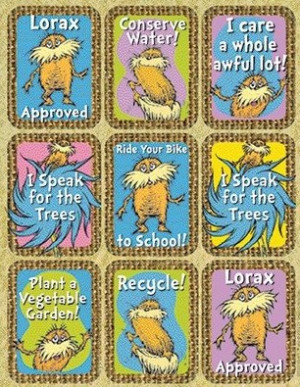 this free the lorax earth day recycling bulletin board display banner