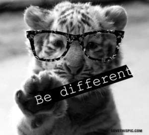 So cute!!!! Love the saying!!! Totally me; I love to be different!
