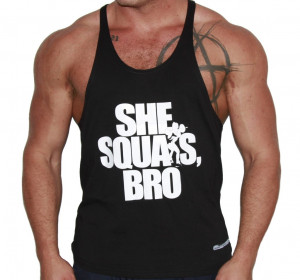 She Squats, Bro Stringer Singlet - Female & Male