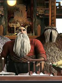 Everyone, to the sleigh! Buckle up!