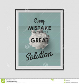 Motivational quote poster. Effects, frame, colors, background and text ...