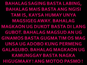 Binisaya Pinulongan-Visayan Saying-Detto Bisaya(Dialetto Filippino)