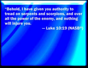 Luke 10:19 Bible Verse Slides